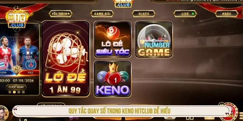 Hướng Dẫn Chơi Keno HITCLUB Dễ Hiểu Cho Người Mới Quy tắc quay số trong Keno Hitclub dễ hiểu