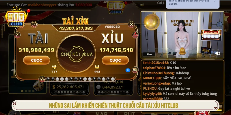 Chuỗi Cầu Tài Xỉu HITCLUB Và Chiến Thuật Cược Hay Nhất Sai lầm cơ bản khi chơi tài xỉu HITCLUB
